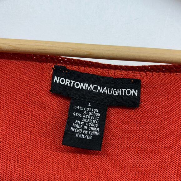 Vintage Y2K 2000s Norton McNaughton Beaded Crochet Knit Tank Top Large Boho - Picture 7 of 8